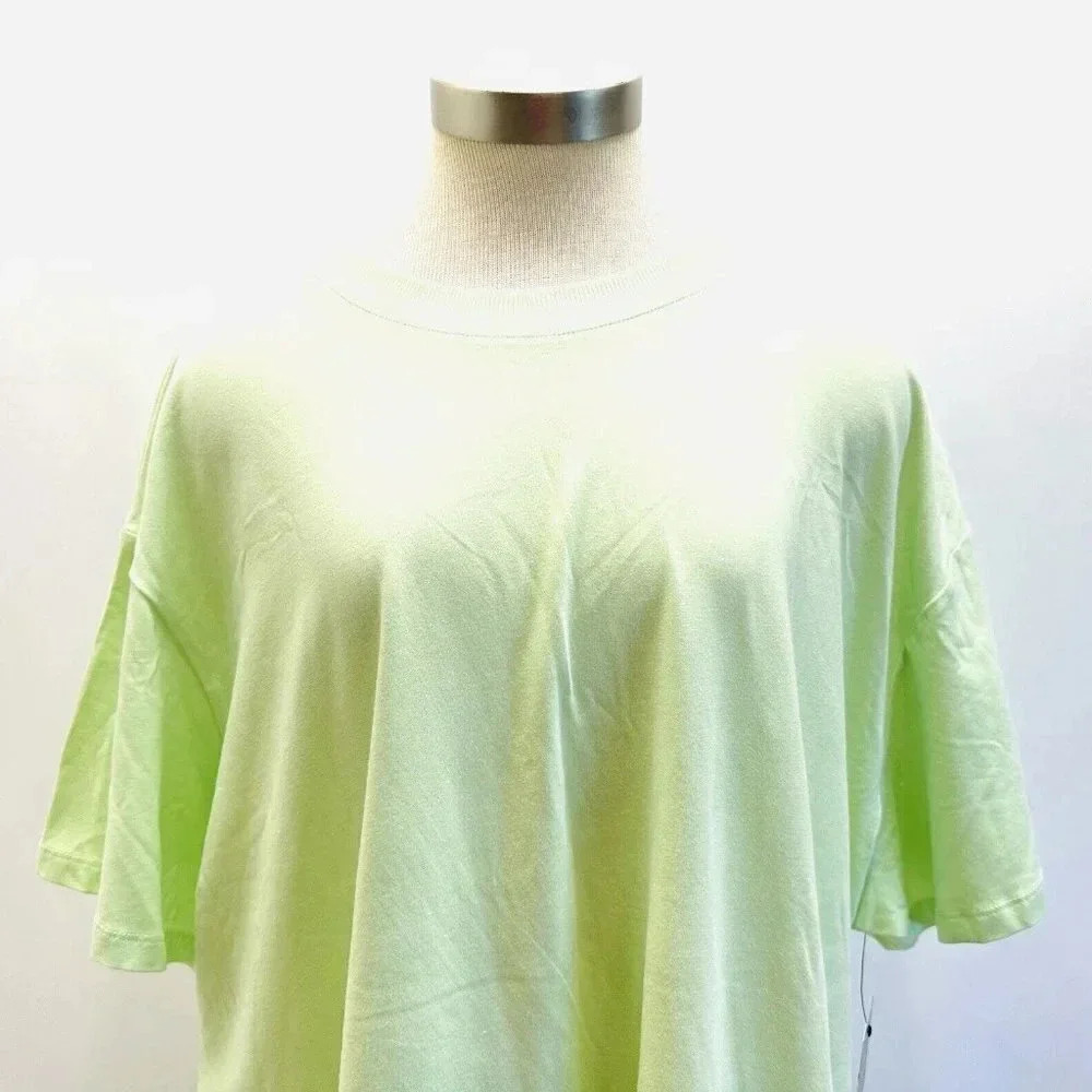 NWT TEK GEAR Women Short Sleeve Crew Neck On the Go Gear Green Shirt Plus Sz 2X - Picture 2 of 11